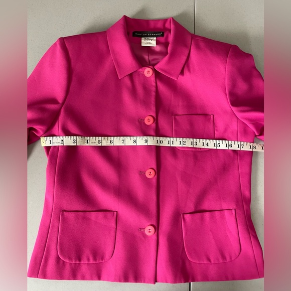 Vintage early 2000s work wear suit combo, sheath dress and jacket.Barbiecore! - Picture 7 of 13